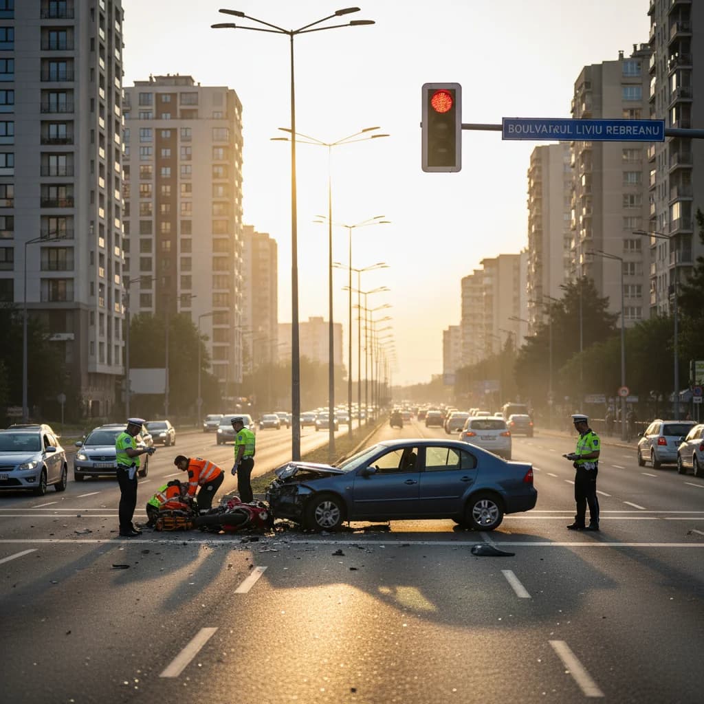 Accident grav pe bulevardul Liviu Rebreanu, o victimă!