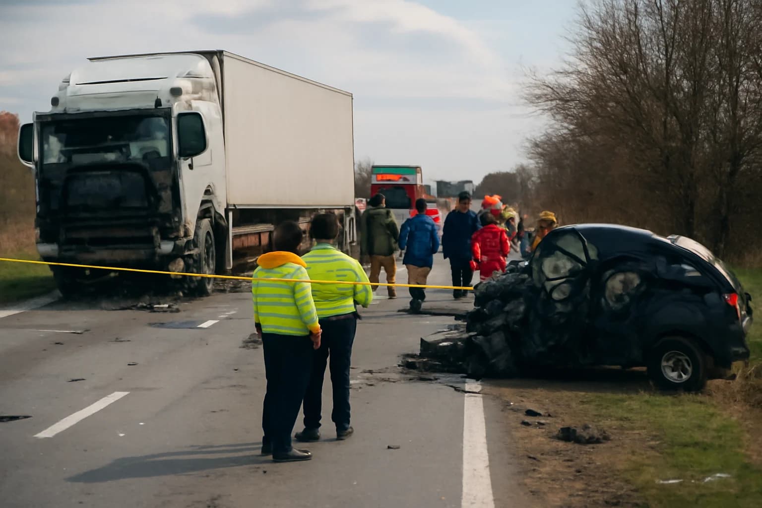 Accident rutier mortal lângă Lugojel, pe E70, cu microbuz de cetățeni greci – bilanț provizoriu de cel puțin șase victime, aproape de Timișoara