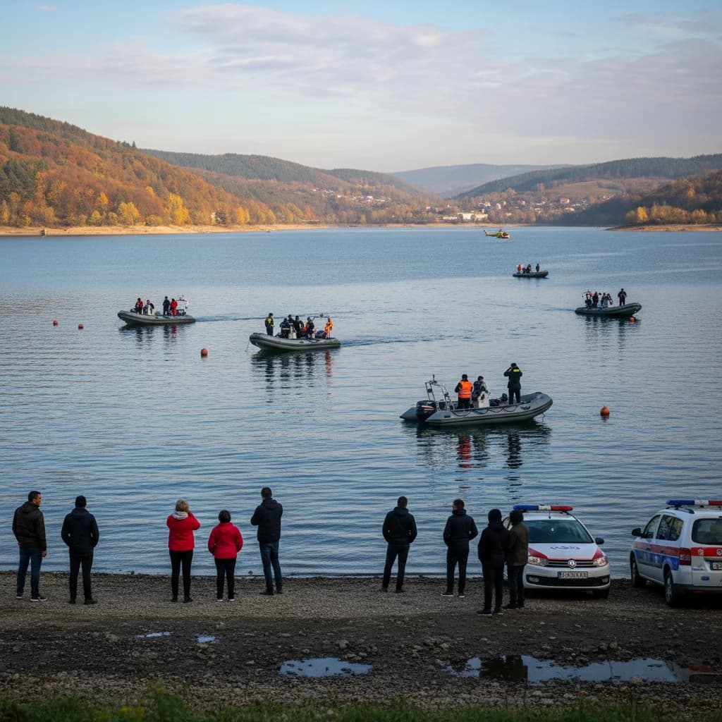 Operațiune de căutare pe Lacul Surduc, lângă Timișoara, după dispariția unui bărbat de 44 de ani
