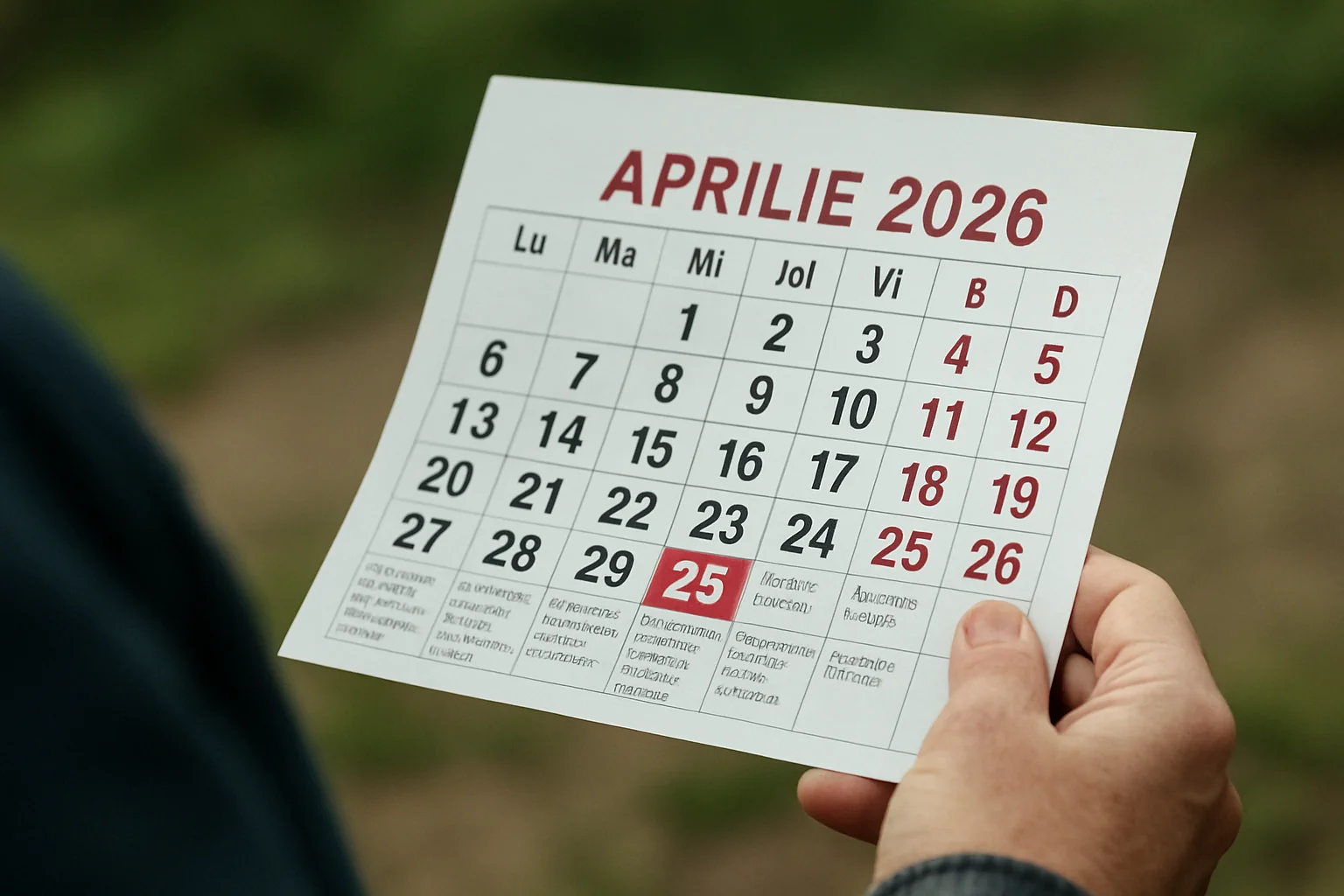 Calendar ortodox – 2026-04-25