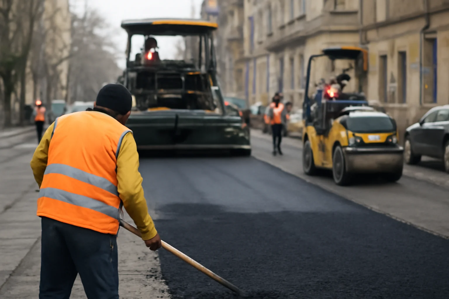 Semnalizare rutieră pentru lucrări în Timișoara