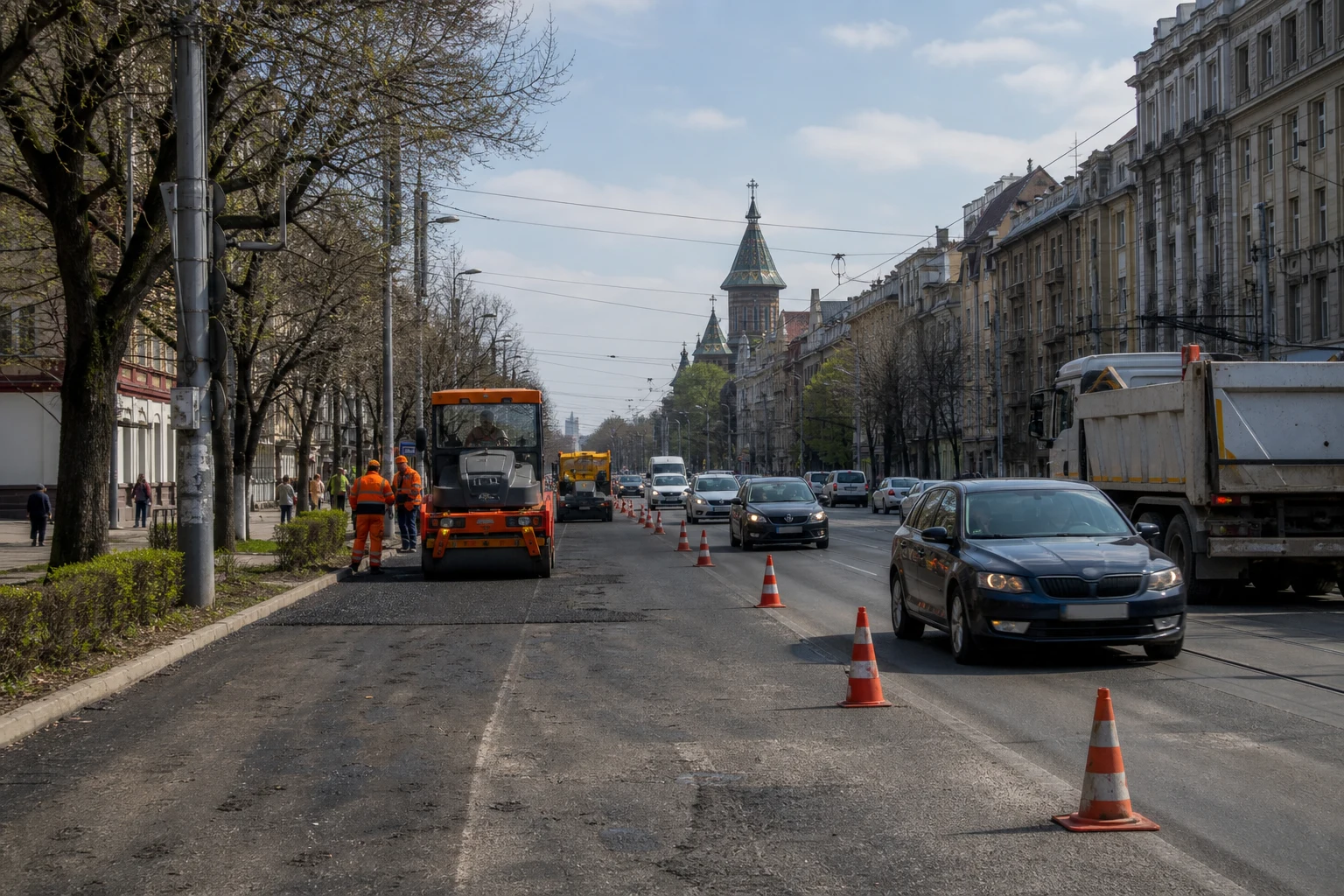 Timișoara, 1 septembrie: lucrări pe Sepia, Salcâmilor, Rebreanu, Buziașului